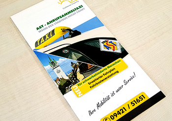 Flyer des Anrufsammeltaxis