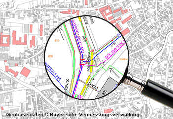 Imagebild: Netzplan Versorgungsleitungen